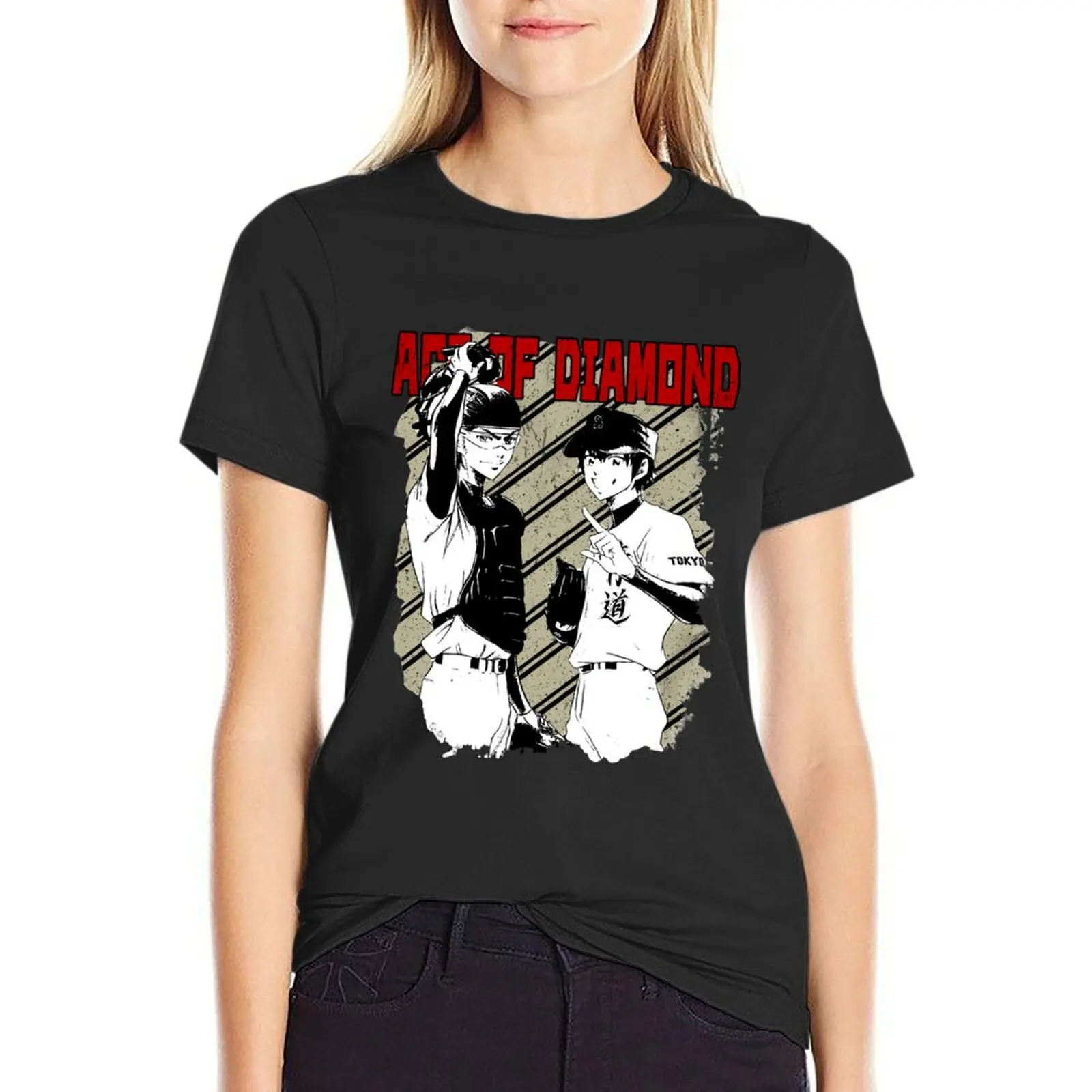 

Diamond no Ace T-Shirt anime vintage clothes anime clothes customs design your own T-shirts for Women