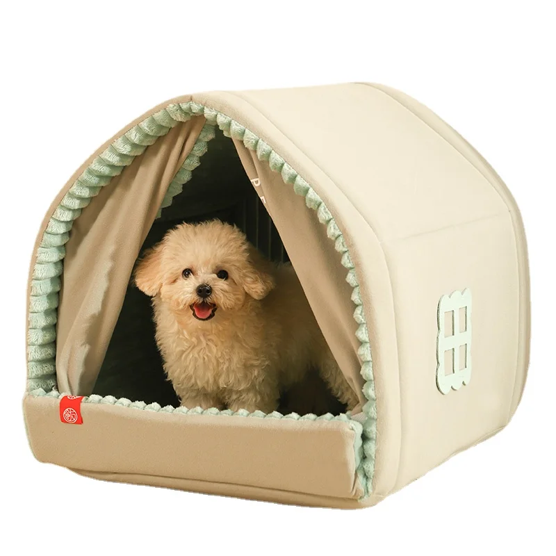 Wyj Small Dog House Closed Pet Dog Dog Bed Cat Nest Tent Four Seasons Universal Indoor