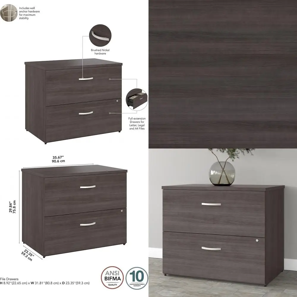 

Серый боковой шкаф для документов с предустановленным хранилищем для хранения для Studio A2