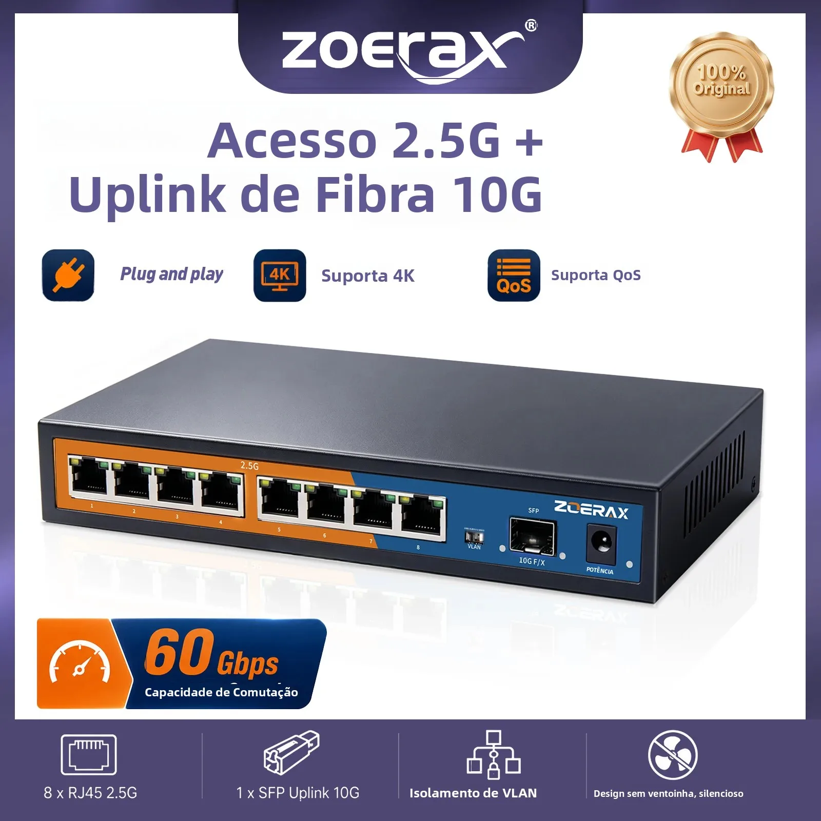 zoerax-8-port-ethernet-switch-10g-sfp-uplink-one-key-vlan-isolation-qos-auto-mdi-mdix-negotiation-home-small-business