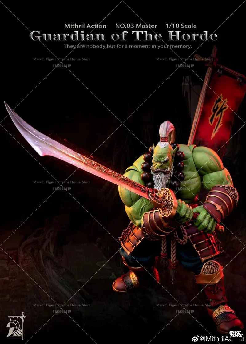 MITHRILACTION 001 1/12 Scale Horde Guardians Barbarian Orcs Warrior 03Sword Saint 20CM Full Set Action Figure Soldier Ornament