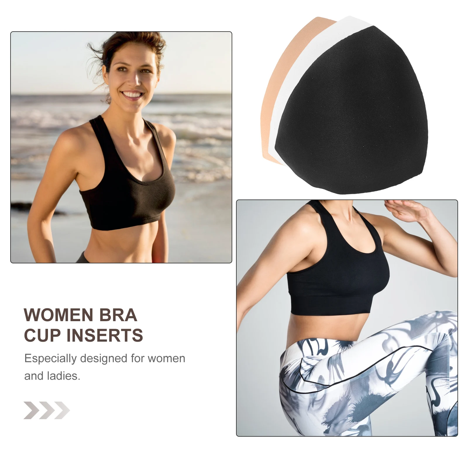 

Removable Sponge Triangle Bra For Women Sports Yoga Swimwear Bikini Tops Nursing Bras Pack Comfortable Breathable