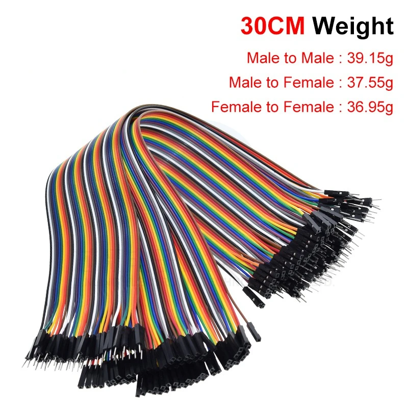 40PIN Cable Dupont Line 10cm 20cm 30cm Male to Male Female to Female Male to FeMale Jumper Dupont Wire Cable For PCB DIY KIT