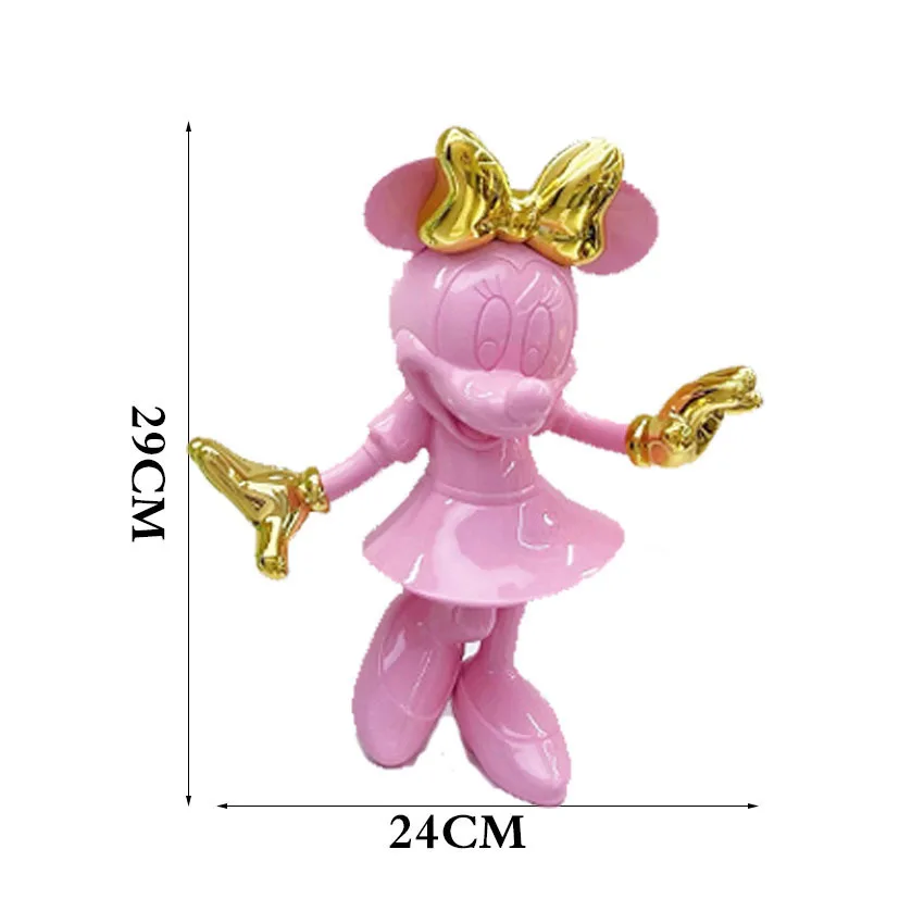 Disney Welkom Galvaniserende Mickey Minnie Pop Creatieve Luxe Cartoon Decoraties Trend Ornamenten Speelgoed Vakantie Kerstcadeau