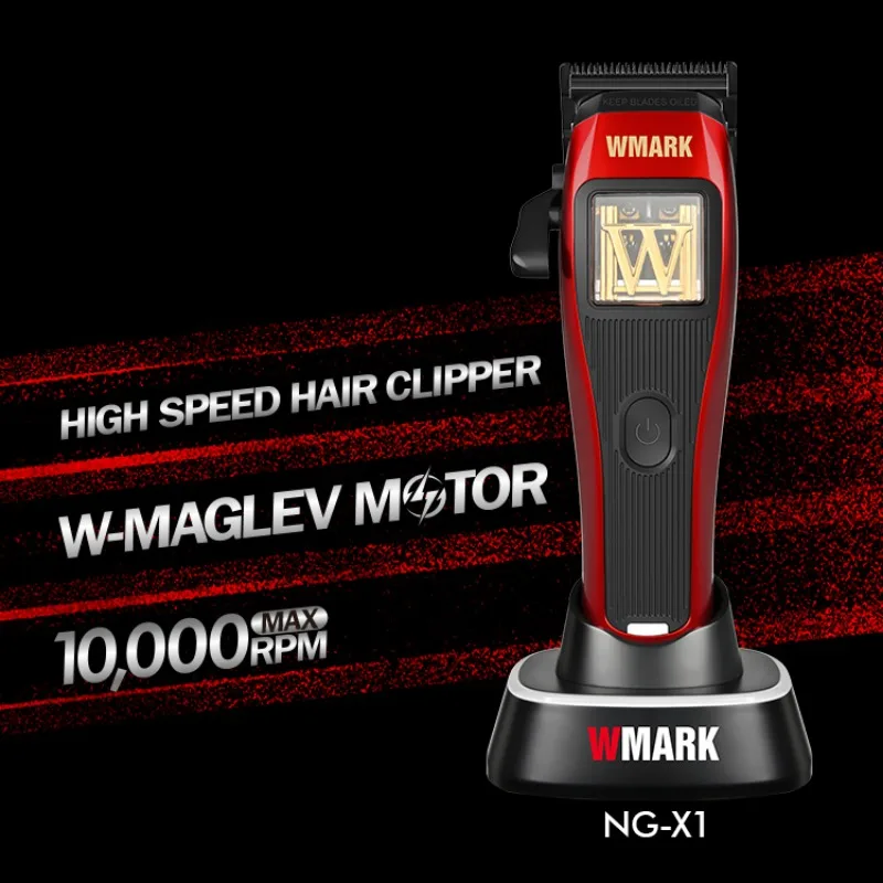 NG-X1 RTS 10000RPM Maglev Motor Rechargeable Electric Barber Mens Hair Clippers Cordless Hair Trimmers for Salon