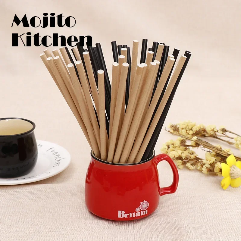 50pcs Eco Friendly Vintage Kraft Paper Straws Wedding Favors Drinking  Kids Birthday Party Decoration Event  Supplies