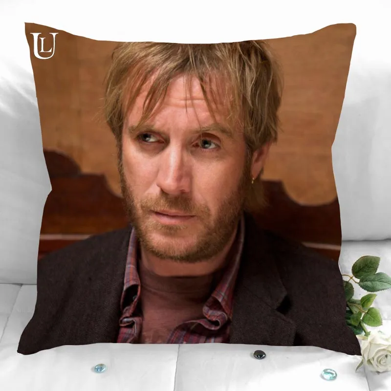 Rhys Ifans Pillowcases Square Pillowcase Home Decorative Zipper Pillow Cover 35X35cm40X40cm(One Side)