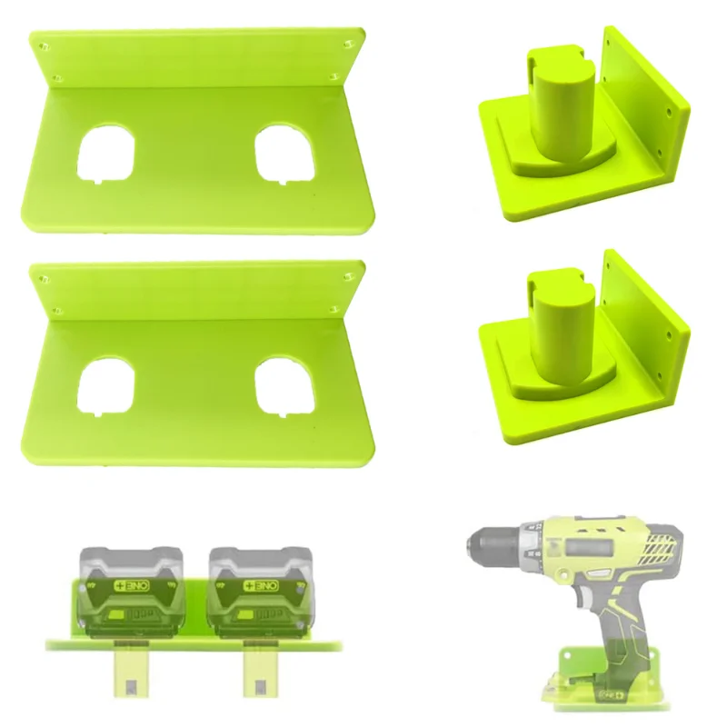 1PCS Battery Hanger Holder For Ryobi 18V Battery Drill Mount Dock Case Suitcase For The Power Tools Storage Accessories