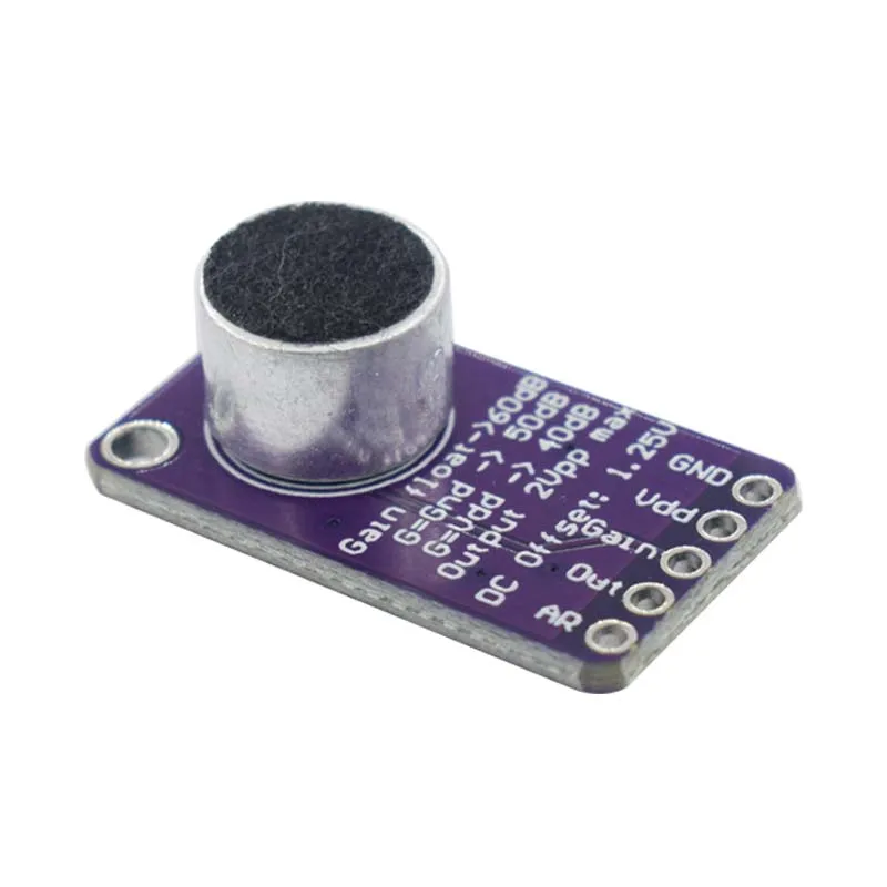 MAX9814 Microphone AGC Amplifier Board Sound sensor Module Auto Gain Control Attack for Arduino MAX4466 PCB Board Diy Kit image 5