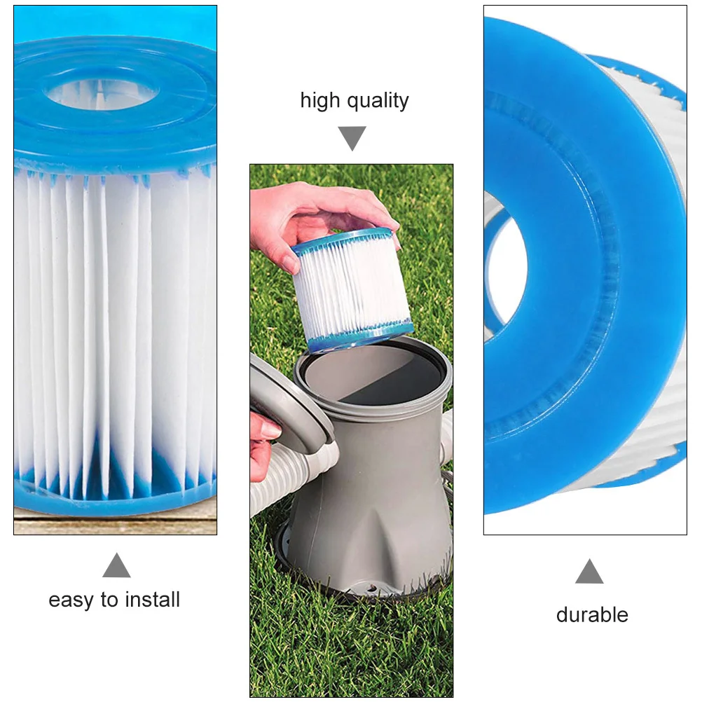 4 قطعة استبدال فلتر السباحة عالية.7 سنتيمتر الارتفاع 7.8 سنتيمتر عرض مصفاة بلاستيكية متينة لمضخة مياه حمام السباحة