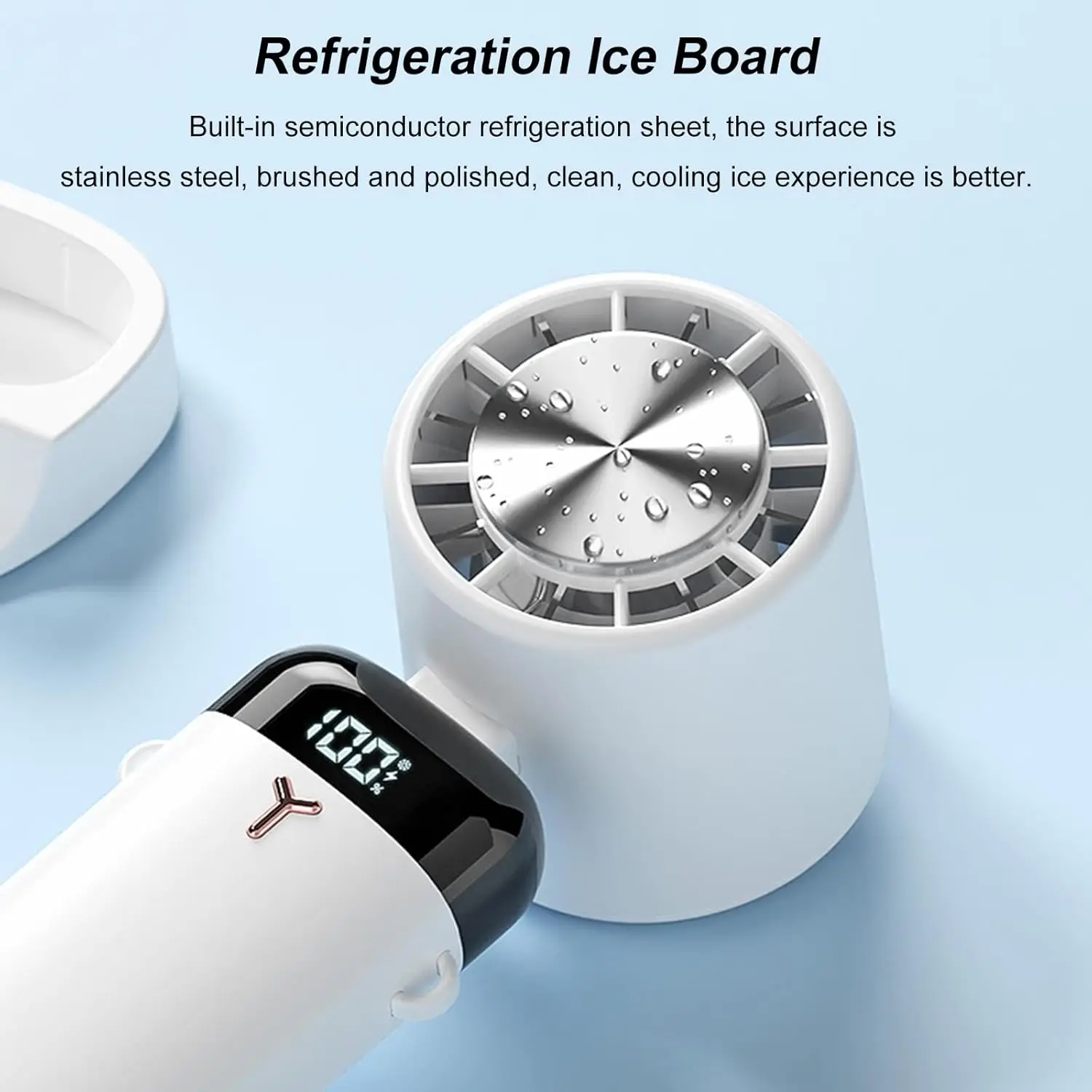 Cooling Fan Three-in-one Portable Handheld Neck Cooling Fan, Portable Cooling Fan, Three Adjustable Speeds, Considerate Cooling Mode, LED Power Display, Long Battery Life USB Powered Mini Fan, Meets Travel, Outdoor, Home And Office Needs