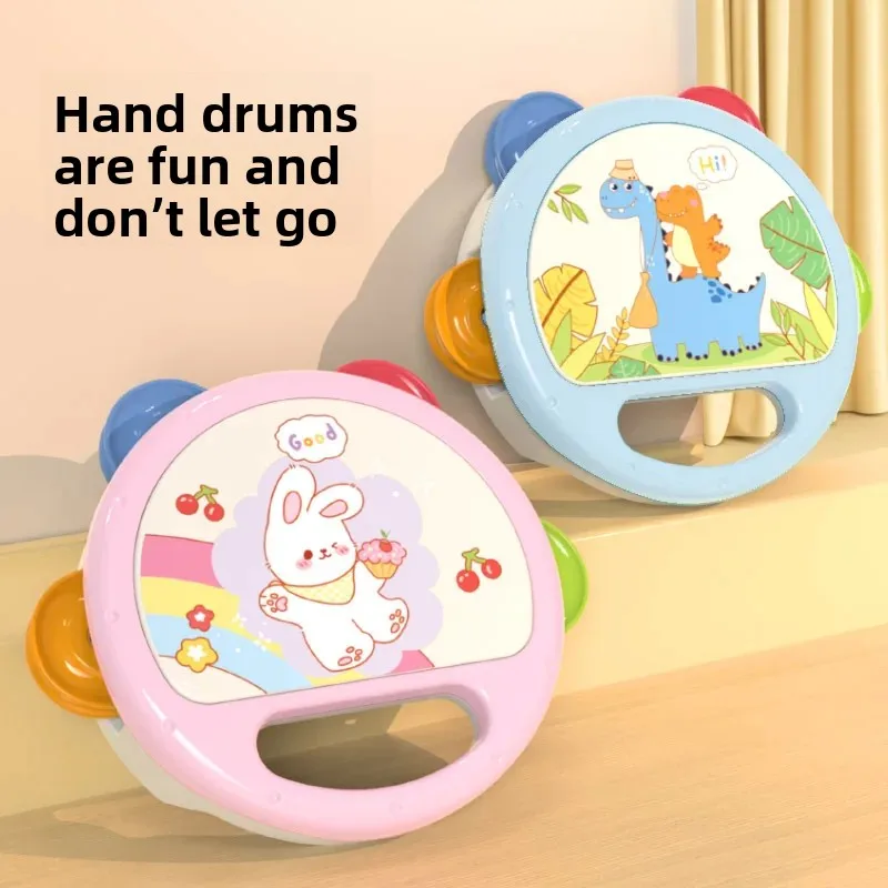 2/1 ชิ้น เครื่องดนตรีเด็ก 18 เดือน ของเล่นกลองเขย่ามือ เด็กเล็ก เสริมพัฒนาการ เล่นสนุก สำหรับเด็กชาย เด็กหญิง ของเล่นดนตรีแบบมอนเตสซอรี่