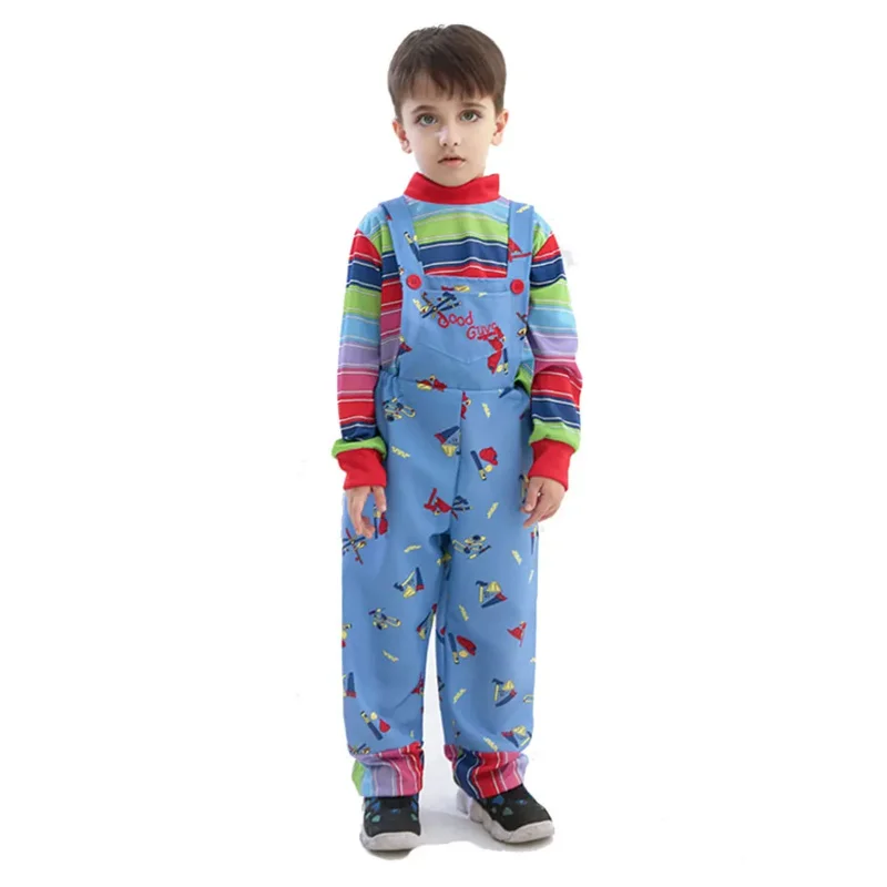 애니메이션 어린이 놀이 코스프레 의상 처키의 신부 코스튬 소녀 호러 무서운 소년 점프수트 파티 할로윈 어린이 선물