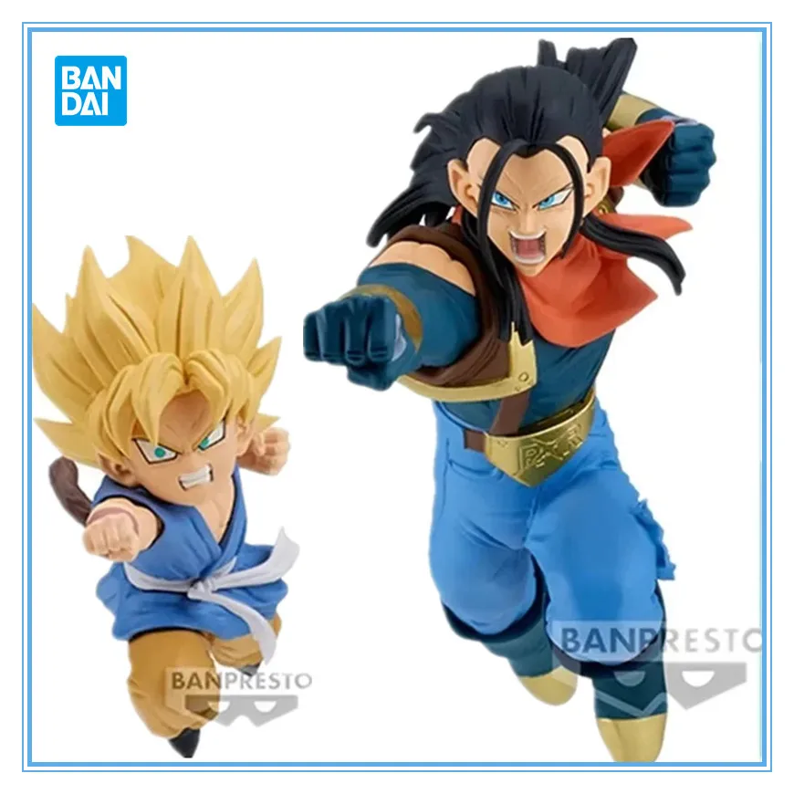 

Bandai Original BANPRESTO Anime Dragon Ball GT MATCH MAKERS Son Goku Android 17 Action Figure Model Collection Toys Gift