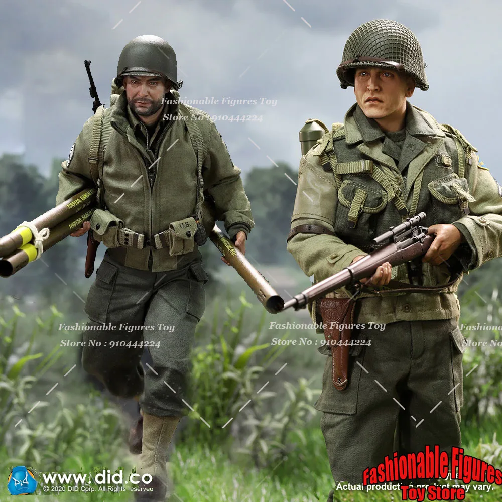 

DID 1/6 Men Soldier WWII Us Army 2Nd Ranger Battalion Sniper Jackson Sergeant McEwart Full Set 12Inch Action Figure Model