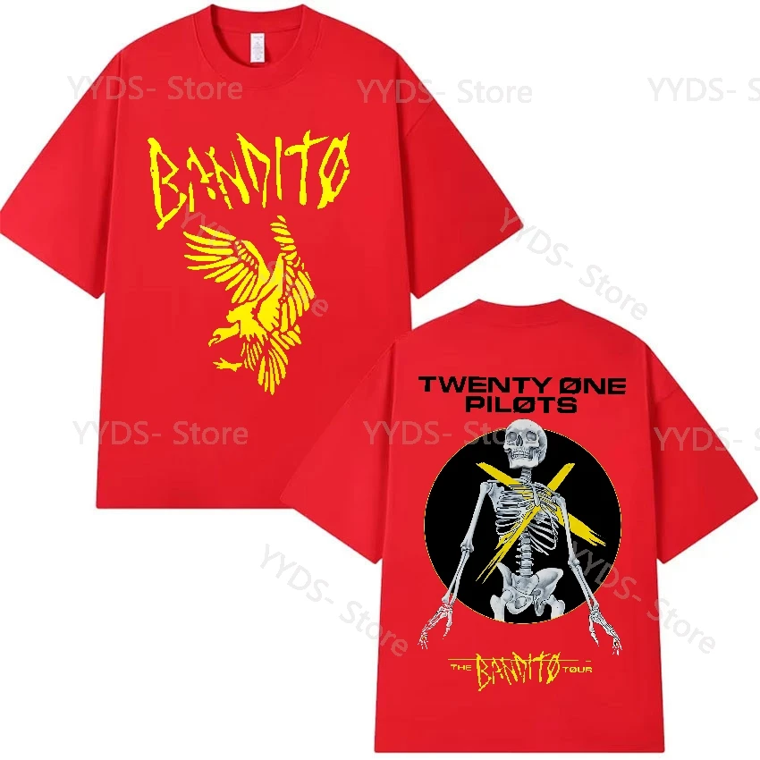 جديد عشرين طيارين Bandito تي شيرت الرجال النساء ريترو موضة القطن قصير الأكمام تيز الصيف ملابس غير رسمية س الرقبة بلايز