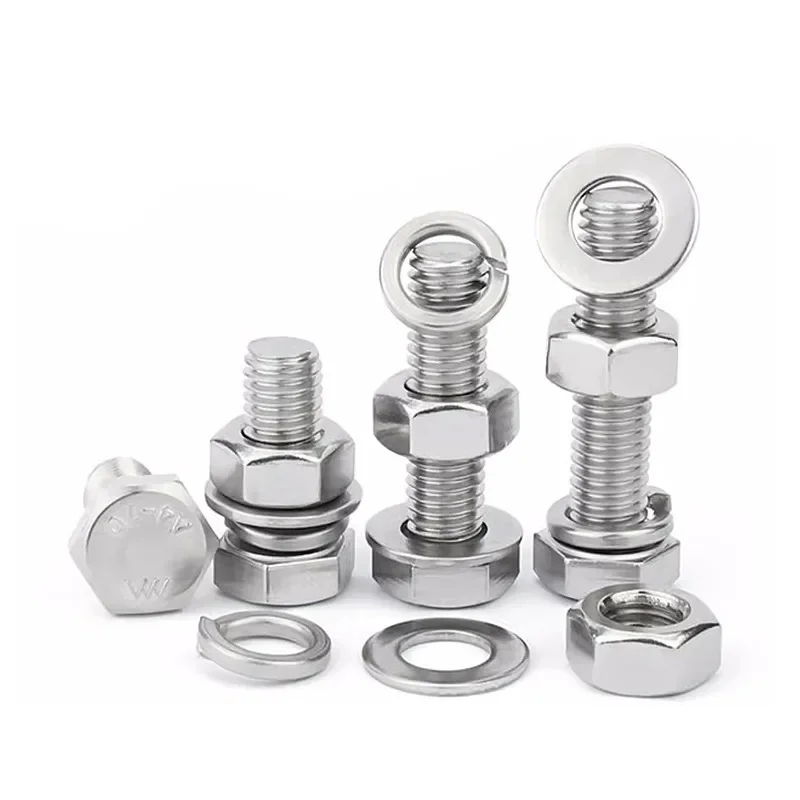 480Pcs Hex Bolts Assortment Kit M4 M5 304 Stainless Steel with Serrated Flange Nuts Washers Full Thread for DIY Home Improvement