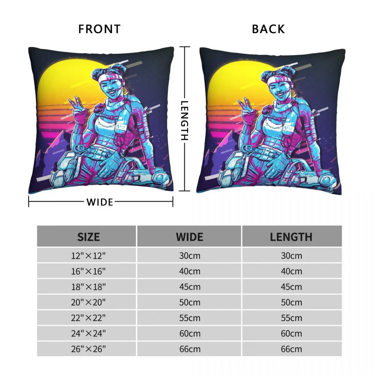 Apex Legends Lifeline Retro Pillowcase Polyester Linen Velvet Creative Zip Decor Throw Pillow Case Home Cushion Cover