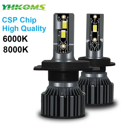 YHKOMS-faro LED para coche, lámpara automática de 12V, H4, H7, H1, H8, H9, H11, 9005, 9006, 9012, 9004, H3, 9007, 5202, H13, 880, 881, H27, HB3, HB4