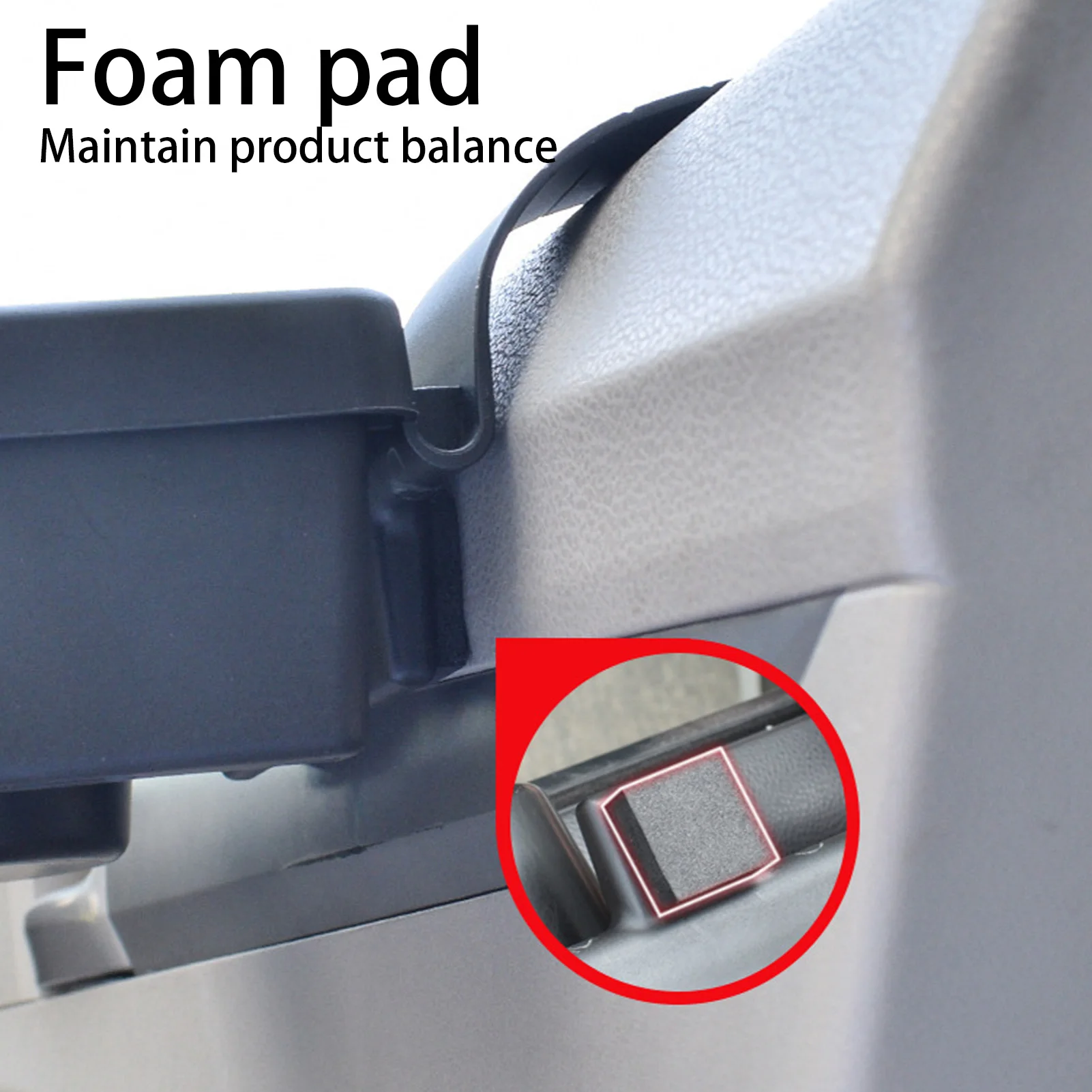 Car Door Hanging Organizer Multifunctional Storage Box with Cup Holder Phone Pocket and 4 Foam Pads for Vehicle Interior