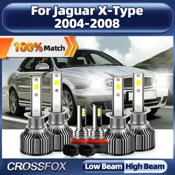CROSSFOX Canbus LED Headlight Bulbs 60000LM Auto Headlamp Ampoule Plug&Play Fog Light For Jaguar X-Type 2004 2005 2006 2007 2008