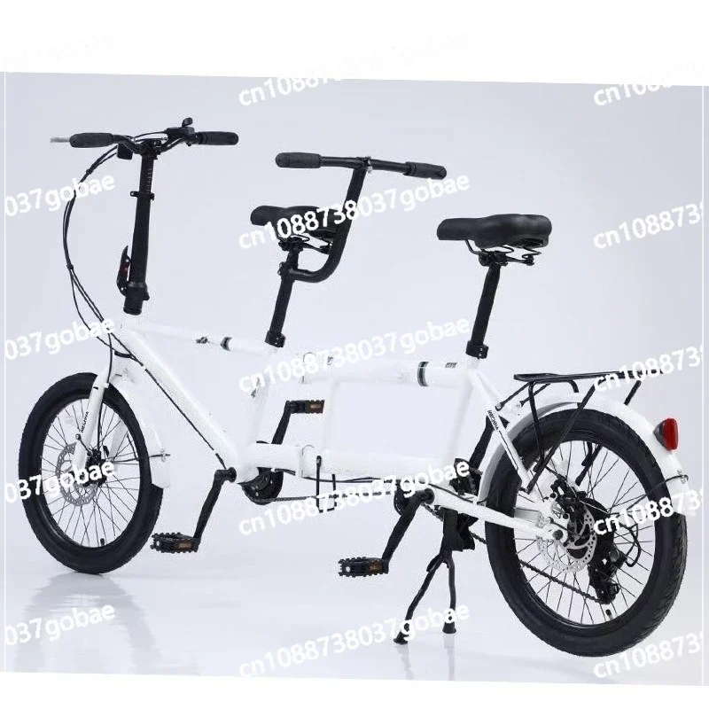

Double triple bicycle Double riding 20-inch folding variable speed scenic sightseeing car