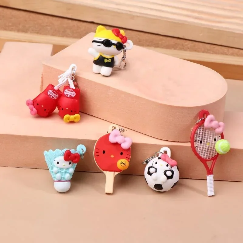 

Sanrio Sports Hello Kitty Keychain – Cute Anime Pendant, Bag Zipper/Phone Chain, Decorative Cake Charm, Kawaii Accessory