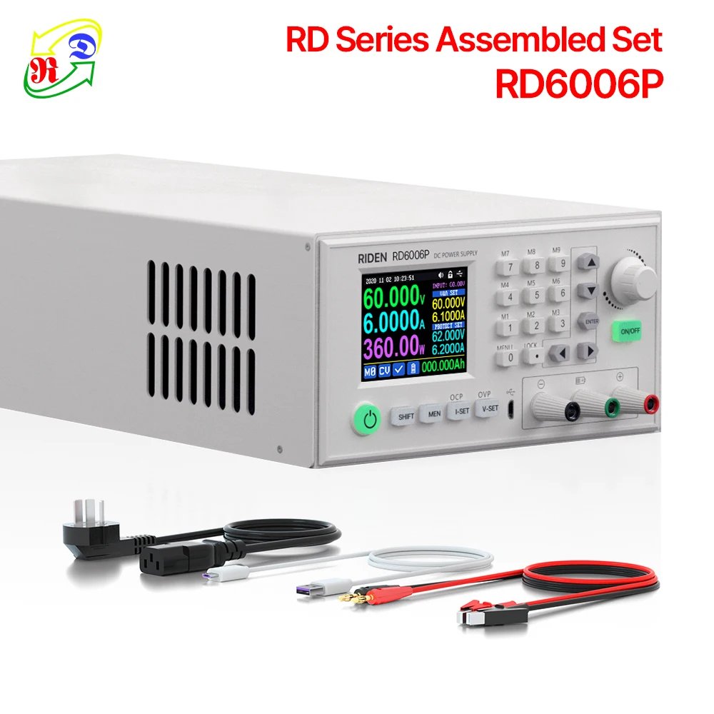 RD RD6006P USB Completed Set digital control AC to DC adjustable Voltage Current Lab Bench Power Supply module 60V 6A 360W