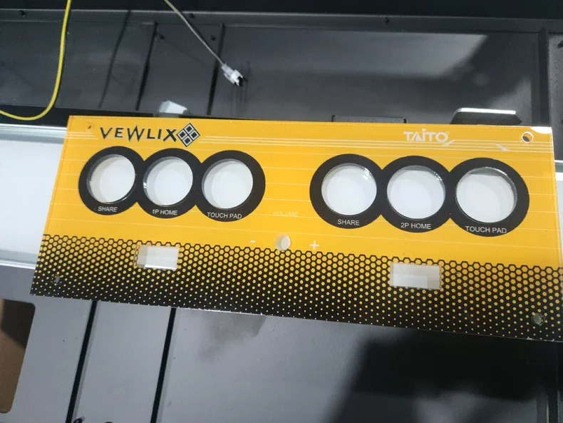 Vewlix/Chewlix Acrylic Panel TAITO VEWLIX Retro Game Accessories Vewlix Control Panel