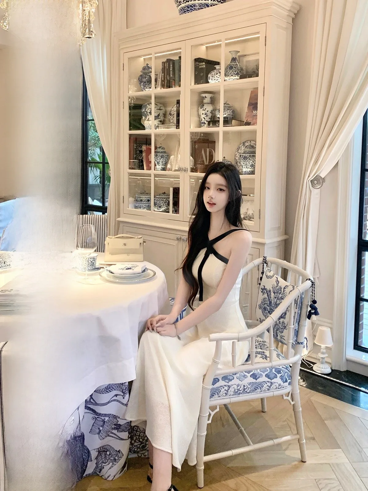 

Женское облегающее длинное платье Hotdog Spicy Ne Hanging Tube Dr, повседневное, для весеннего сезона, молодежное