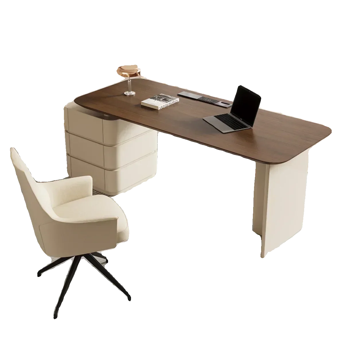 

Desk Cream Style Retro Domestic Study Desk Light Luxury Minimalist Desk All Solid Wood