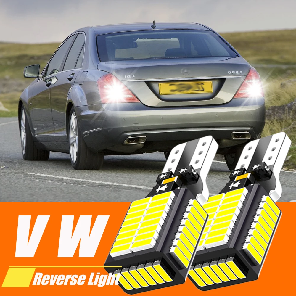 2pcs LED Backup Light Blub Reverse Lamp W16W T15 921 Canbus For VW Touareg Beetle CC EOS Routan Scirocco mk3 Sharan Tiguan