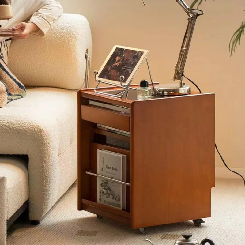 

#*t Italiya Dark Brown Nightstands Unique Classic Design Modern Bedsides Table Storage Minimalist Mesitas De Noche Home Furnitur