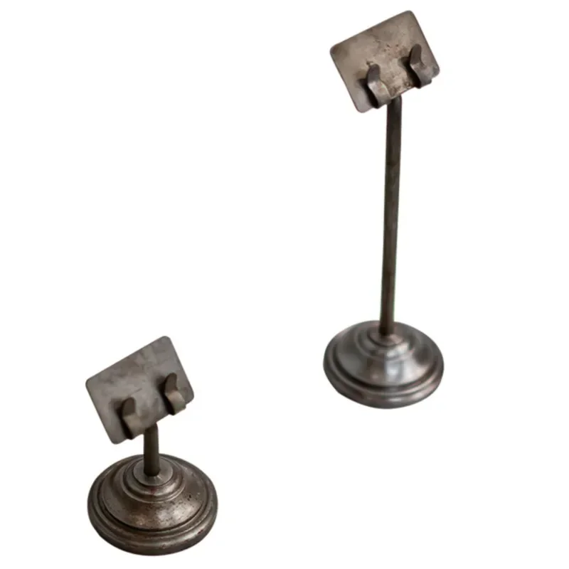 

Retro Wind Metal Price Display Card Commercial Vertical Product Promotion Billboard Dessert Cake Label Clip Table Card