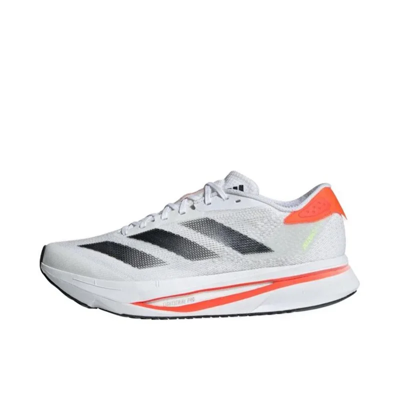 Adidas Adizero SL 2 White Orange Black Sports Wear-resistant Breathable Support Casual Durable Running Shoes for Men and Women