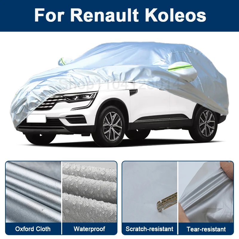 

Outdoor Full Car Cover For Renault Koleos with Reflective Strips Waterproof Snowproof Dustproof UV Protection
