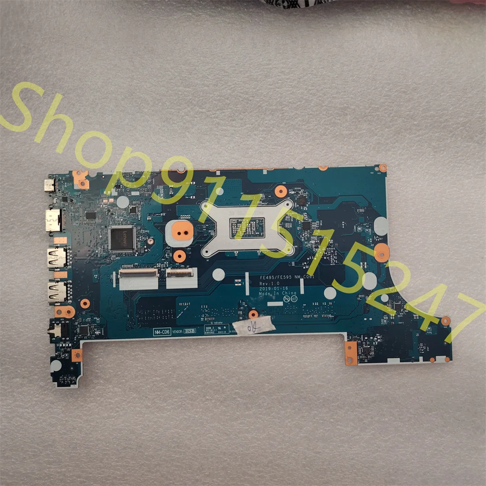 Suitable For Lenovo Thinkpad E495 E595 Laptop Motherboard With R7-3700 CPU FE495/FE595 NM-C061 MB 02DM027 02DM026  Fully Tested