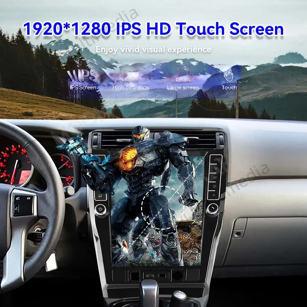 For TOYOTA 4RUNNER 2009 - 2023 Android 15.0 16.2 Inch 4K Screen 12 Core Auto Radio Car GPS Navigation Multimedia Player Stereot