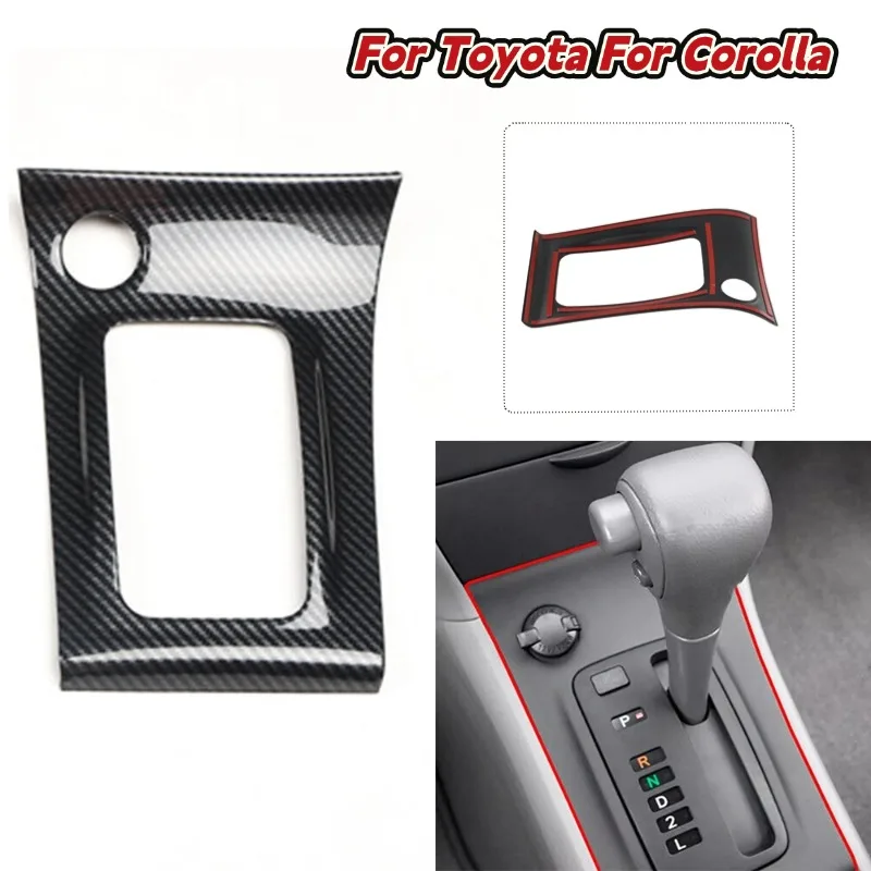 For Toyota For Corolla 2003-2008 Car Center Console Gear Shift Frame Trim ABS Car Styling Inerior Accessories