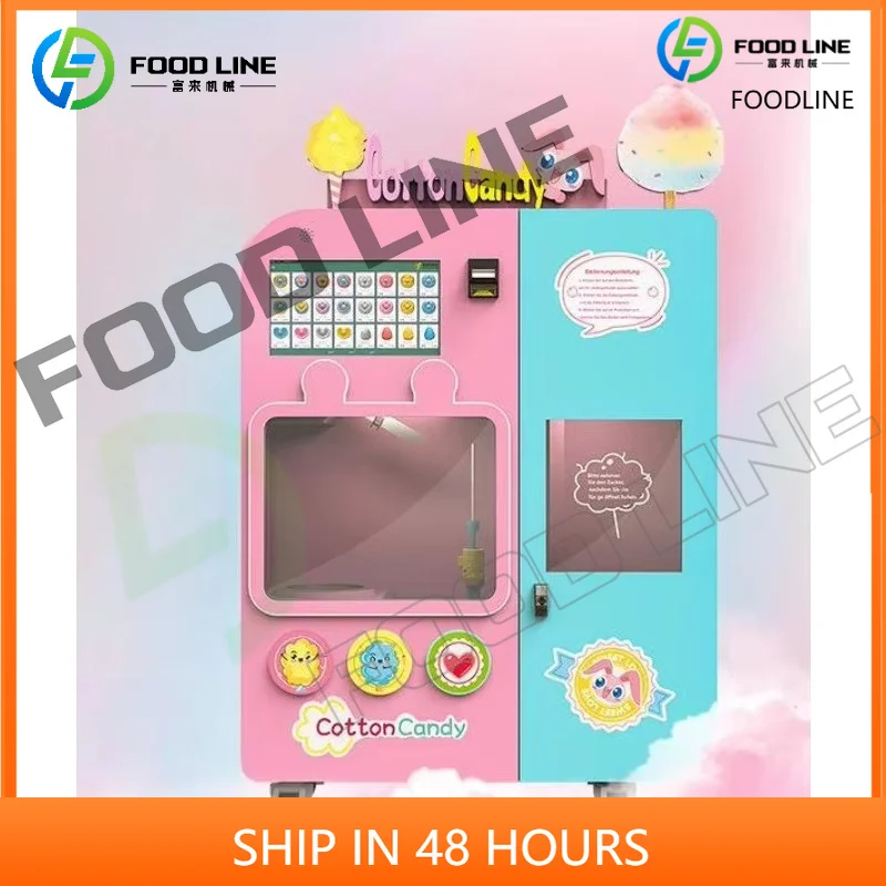 Hot Selling Latest Automatic Magic Cotton Candy Flower Vending Machine Electric Candy Machine