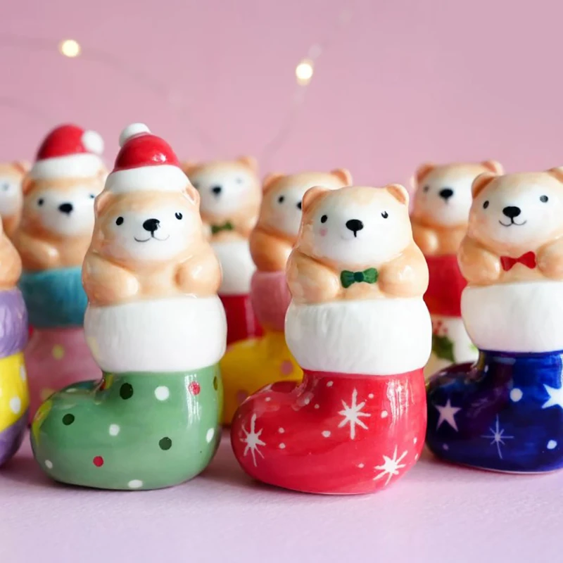 Resin Seal Decoration Christmas Party Decoration Pendant Christmas Tree Decoration Pendant Christmas Tree Socks Animal Decor image 2