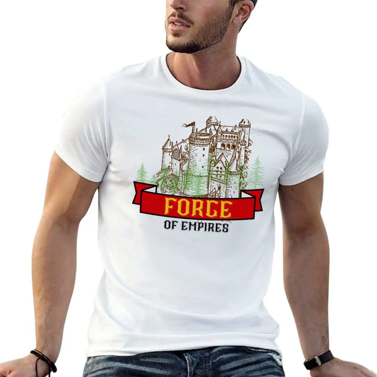 The Forge of Empires - castle stone keep T-Shirt t shirts for man pack cotton t shirts for man slim fit T-Shirt