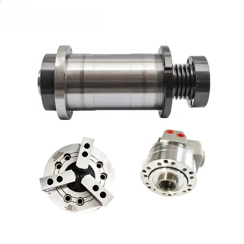 3 Jaw 8inch Lathe Chuck Through Hole Hydraulic Chuck Power Chuck for CNC Lathe Machine