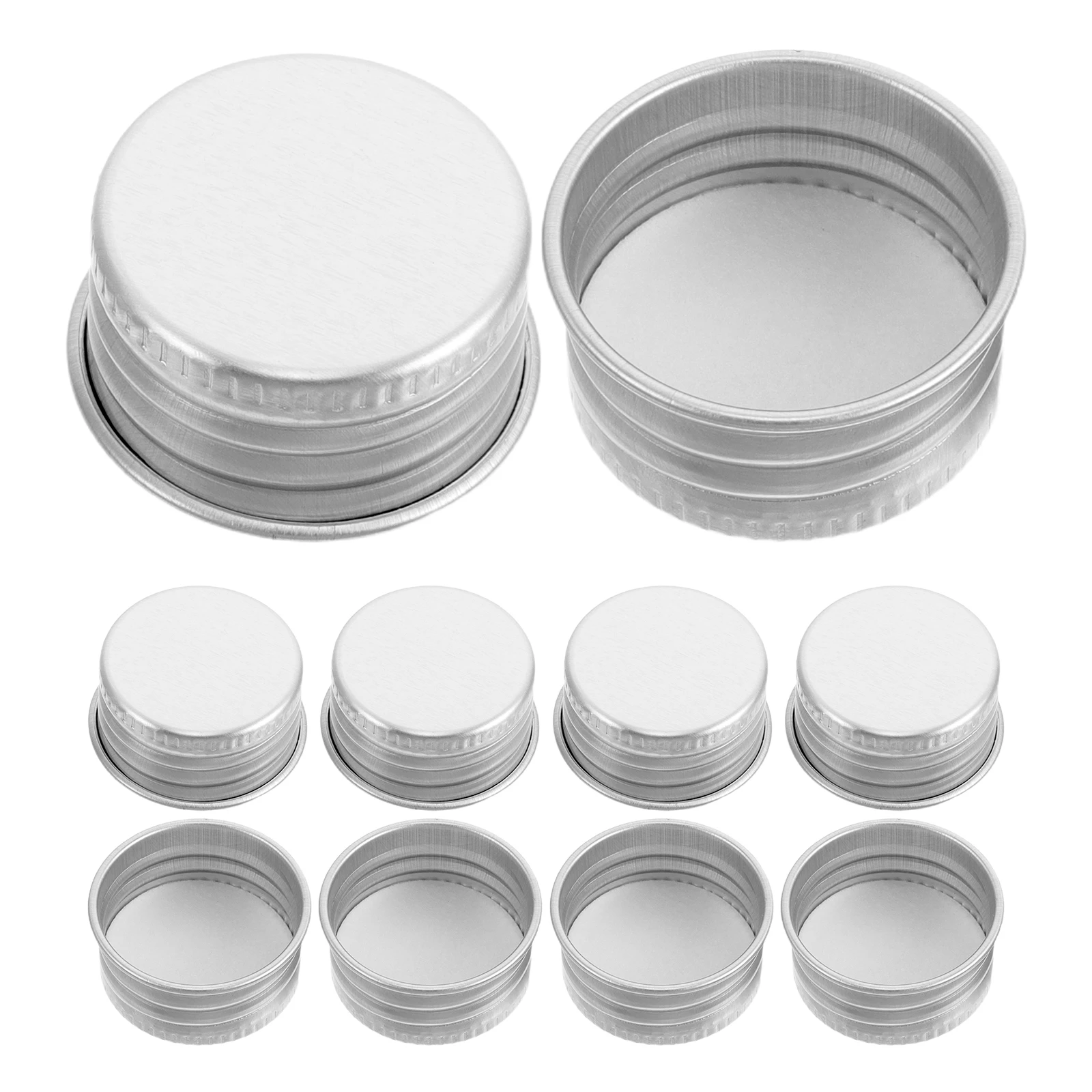 

50pcs 24Mm Aluminum Screw Top Caps Leakproof Reusable Airtight Lids For Glass Bottles Liquid Containers Milk Jars Replacement