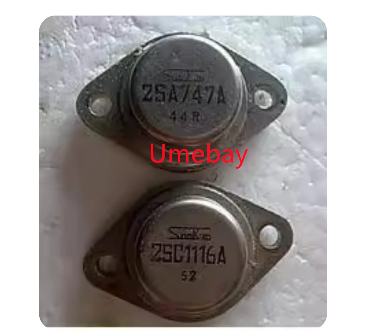 

5 pieces, 2SA747A 2SA756 2SA757 2SA758 2SD665 2SB585 2N530 2N6285 2N6283 2N5302G 2N3506 MJ3201 JANTX2N5301 CMP01CJ CMP01EJ