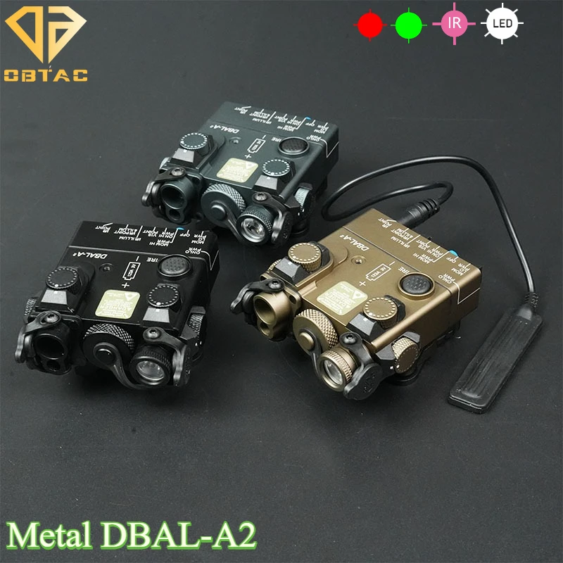 

Sotac Tactics DBAL-A2 Лазерный красный зеленый лазер/светодиодный белый свет/ИК-лазер Металлическое охотничье оружие Лазерный индикатор подходит для рейки 20 мм