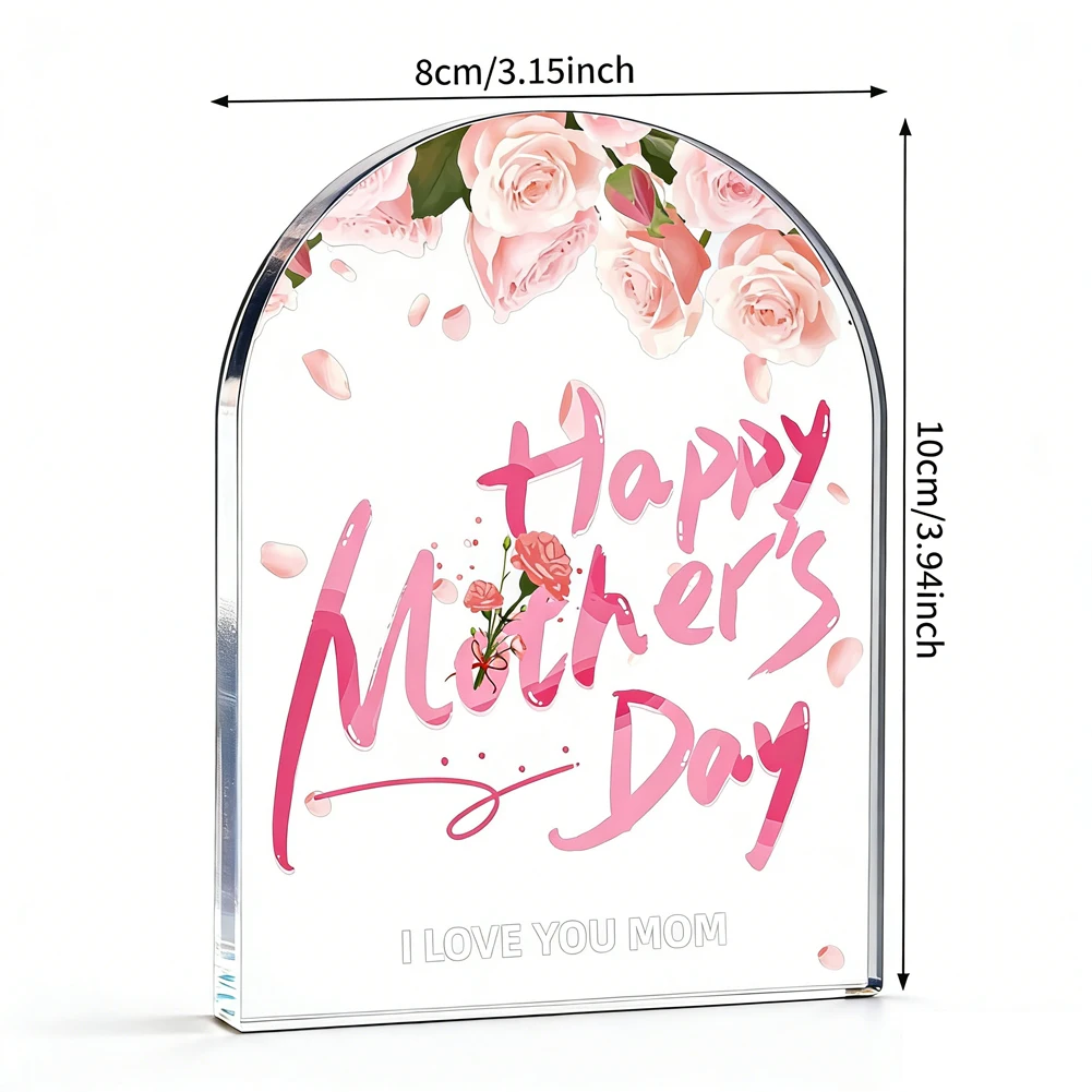 Weight-Distributed Acrylic Heart Ornament with Solid Wooden Base for Balanced Visual Anchoring on Open Shelves