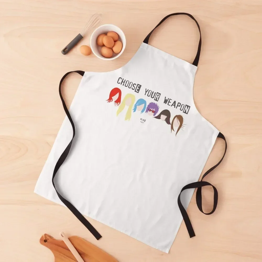 

Choose Your Weapon - Alias Apron Custom Smock for hairdressing Barber Apron