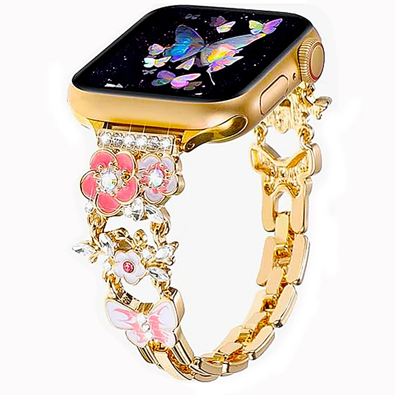 1PC Adjustable Metal Band For Apple Watch Band 49/46/45/44/42mm 41/40/38mm Strap for iWatch Series 10 9 8 7 6 5 4 3 2 SE Ultra 2