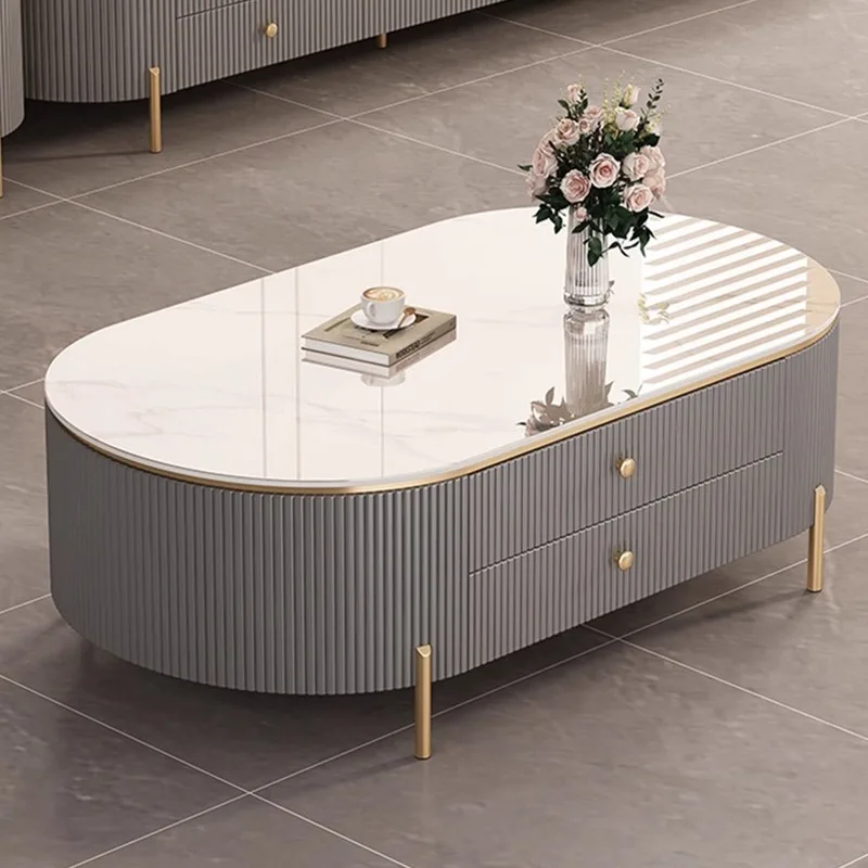 

Nordic Large Coffee Tables With Drawers Luxury Design Traditional Coffee Table Italian Classic Table Basse Salon Home Furniture